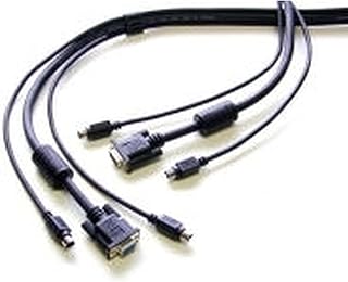 StarTech.com SVPS23N1_25 25 ft 3-in-1 Universal PS/2 KVM Cable, 25ft VGA KVM Cable, 25ft KVM Cable, 25ft KVM Switch Cable