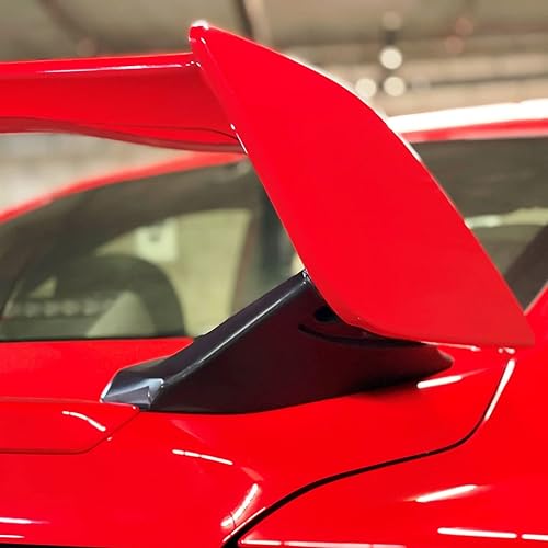 Miniatura 4 de FREEMOTOR802 Compatible con Subaru WRX 2022-2024, alerón de maletero, plástico ABS negro sin pintar, estilo STI 2015, tapa de maletero trasera, ala