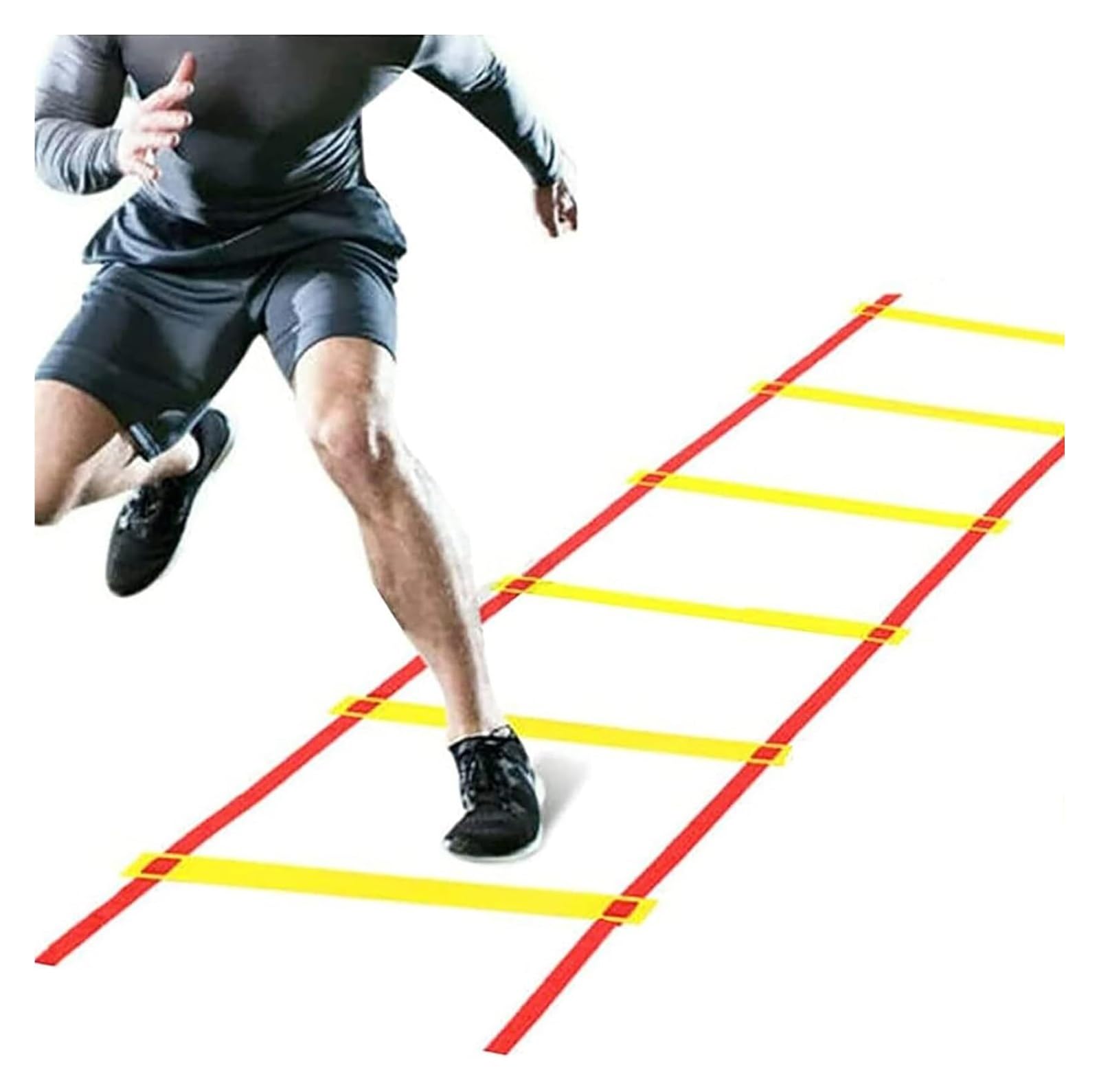 KEuLen Escalera de Agilidad, Escalera de Salto for Entrenamiento de flexibilidad en fútbol, ​​Set de Entrenamiento físico