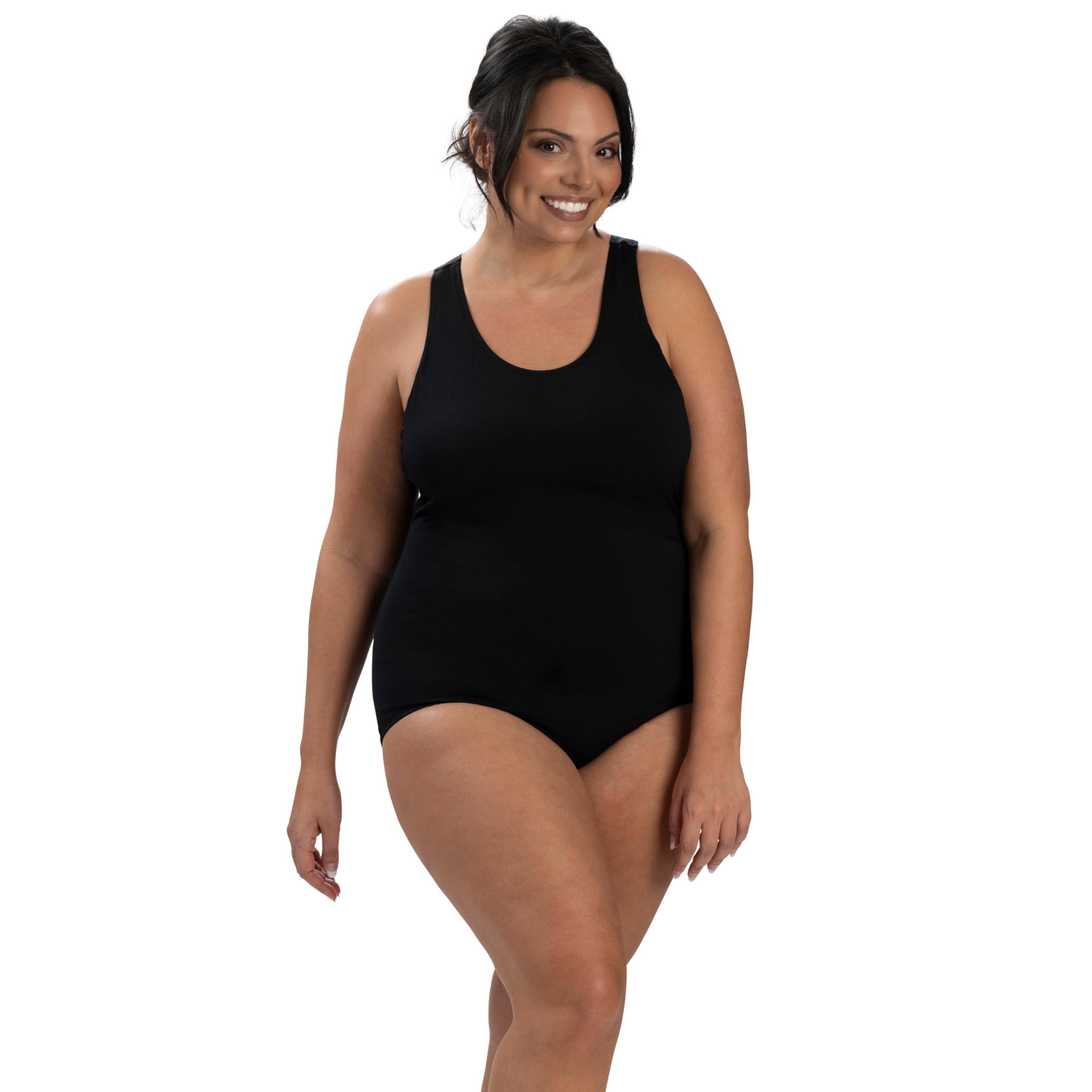 Dolfin Tuta Intera conservativa Solida - Costumi da Bagno per Donna 20 Nero