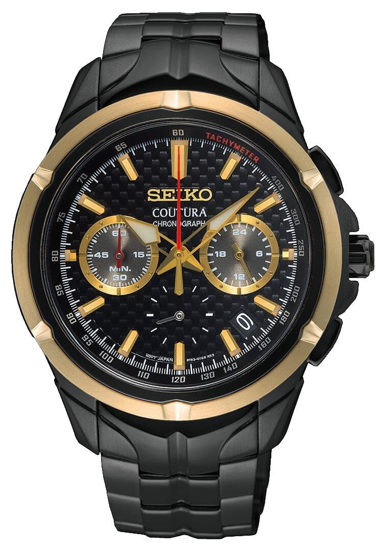 Seiko Stainless Steel Men Coutura Chronograph Watch Ssb442P1, Black (B0CMHHTHZN) Amazon Price History, Amazon Price Tracker