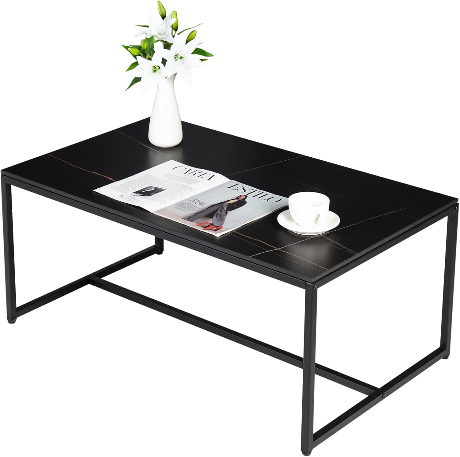 Safavieh Couchtisch Jacob – Moderner Rechteckiger Wohnzimmertisch Mit Glasbeinen In Natur/Glas, 110 X 60 X 40 Cm