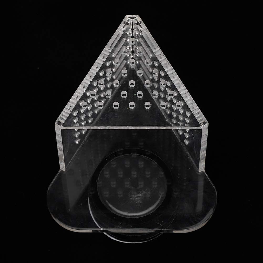 Transparent Acrylic Automatic Fish Feeder Dispenser with Feeding Cup for Live & Food Ideal Aquarium Shrimp,Snails and Small