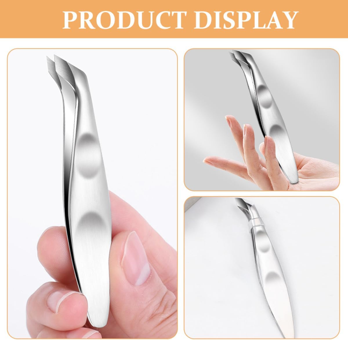Portable Stainless Steel Cuticle Clipper for Manicure and Pedicure Sharp Nail Dead Skin Trimmer Compact Cuticle Nipper for Hands and Feet Care