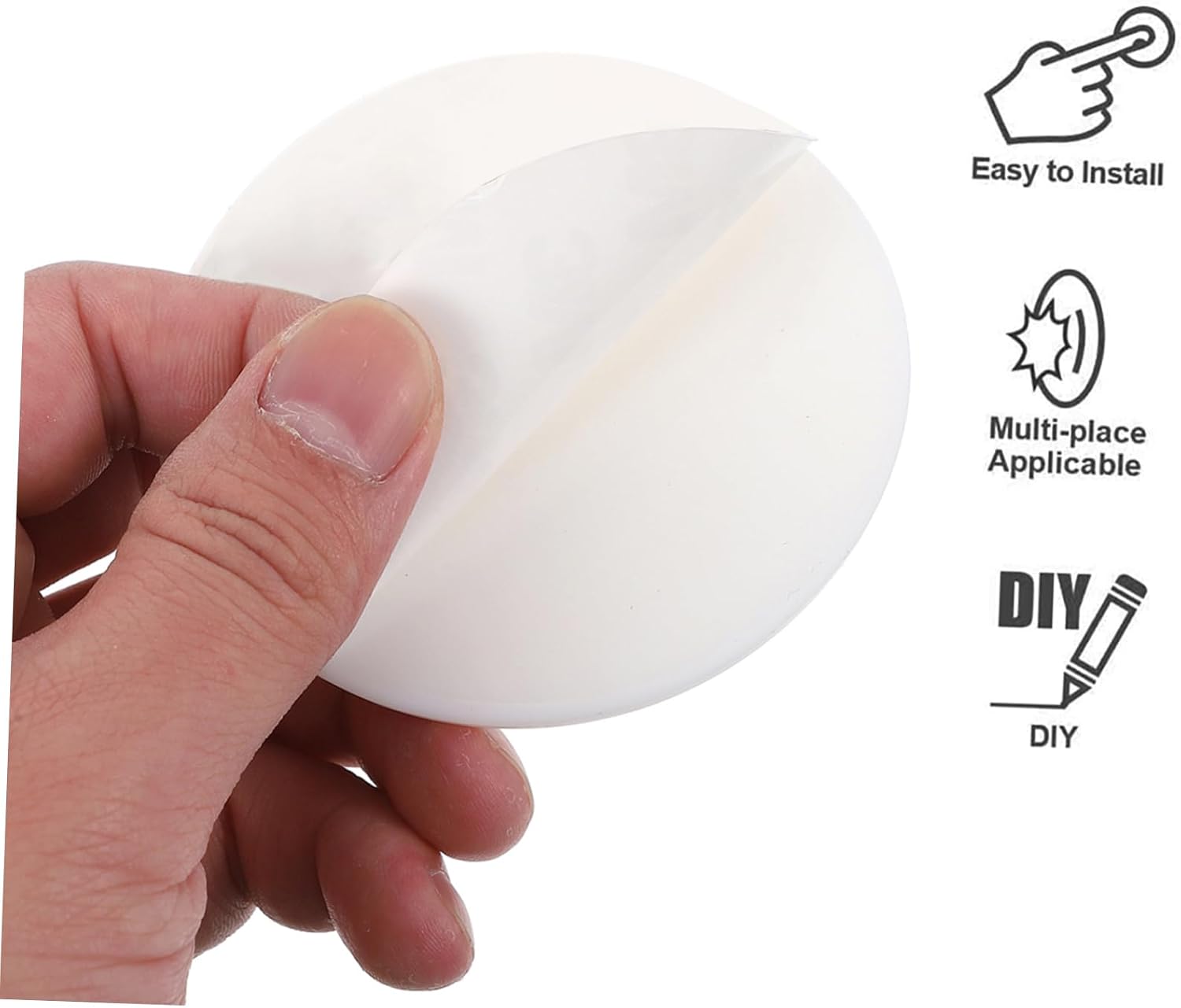 Vaguelly 10 PCS Silicone Door Stopper Wall Protector Pads Adhesive Bumper for Quiet and Shock Absorption Suitable for Home and Office Use