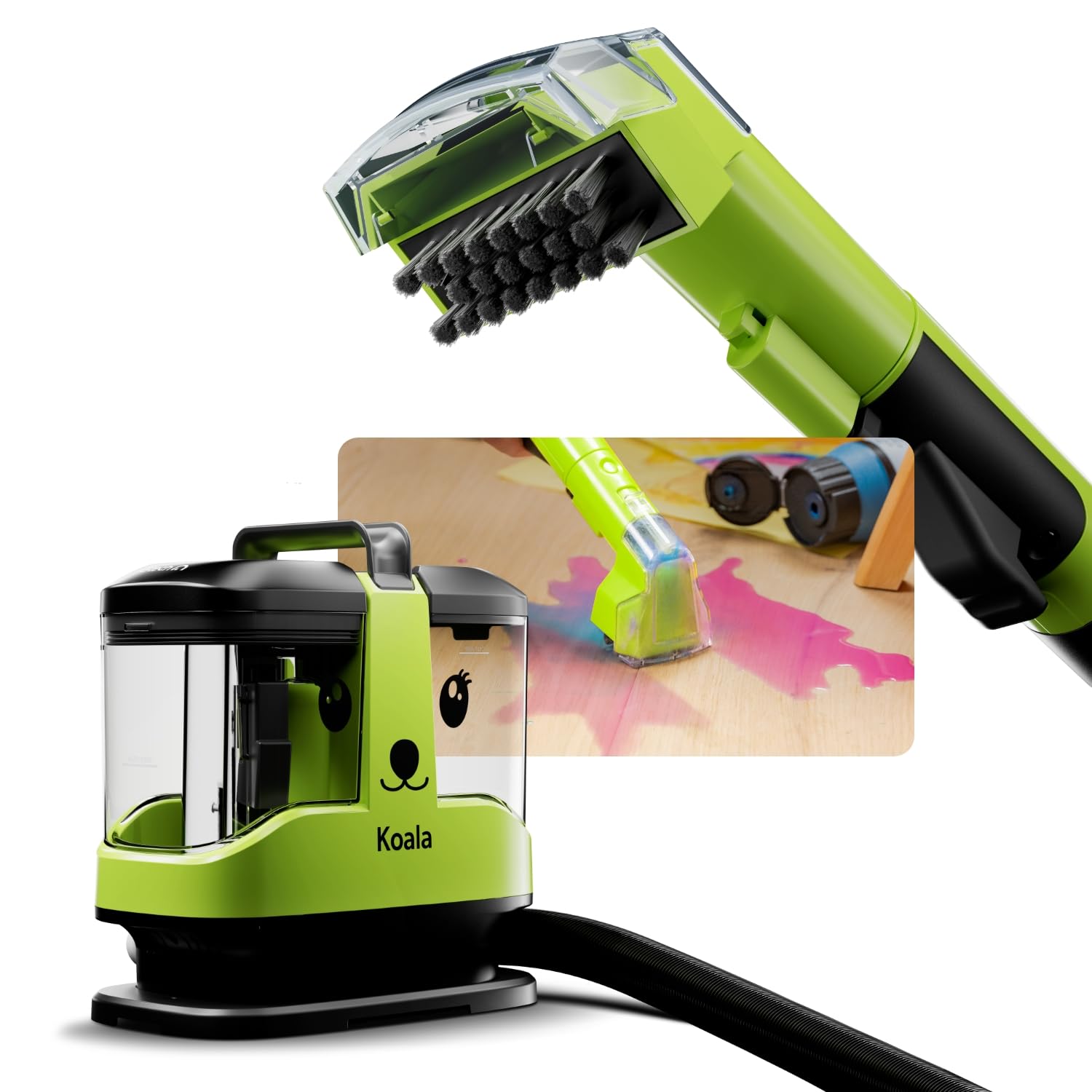 Gtech SC02 Koala nettoyeur compact double réservoir 1L haute aspiration vert noir