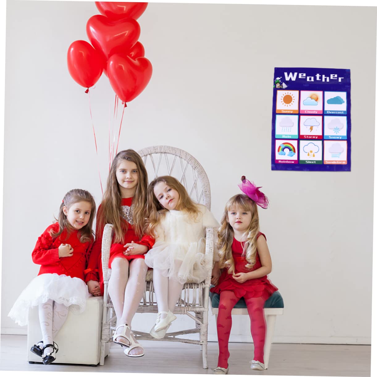 HOMSFOU Tableau Éducatif pour Tout-petits en Pp Colle Arrière, Affiches Suspendues en Anglais, Apprentissage Ludique, Léger et Petit, pour Garçon et Couleur Aléatoire Style Aléatoire