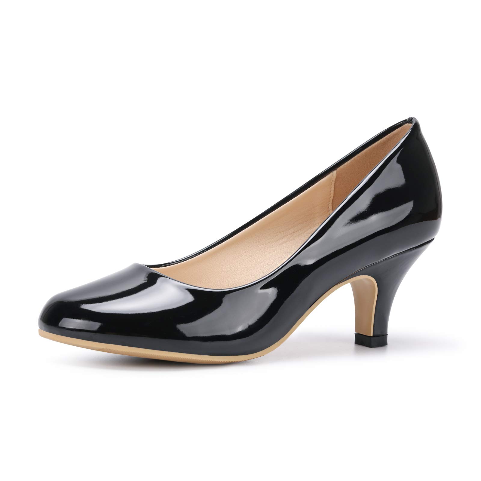 Phorecys Femme Escarpins Petit Talon Hauteur 6 cm Chaussure Taille 35-44 Talon Aiguille Confortable Sexy Escarpins Mariage Soirée Travail