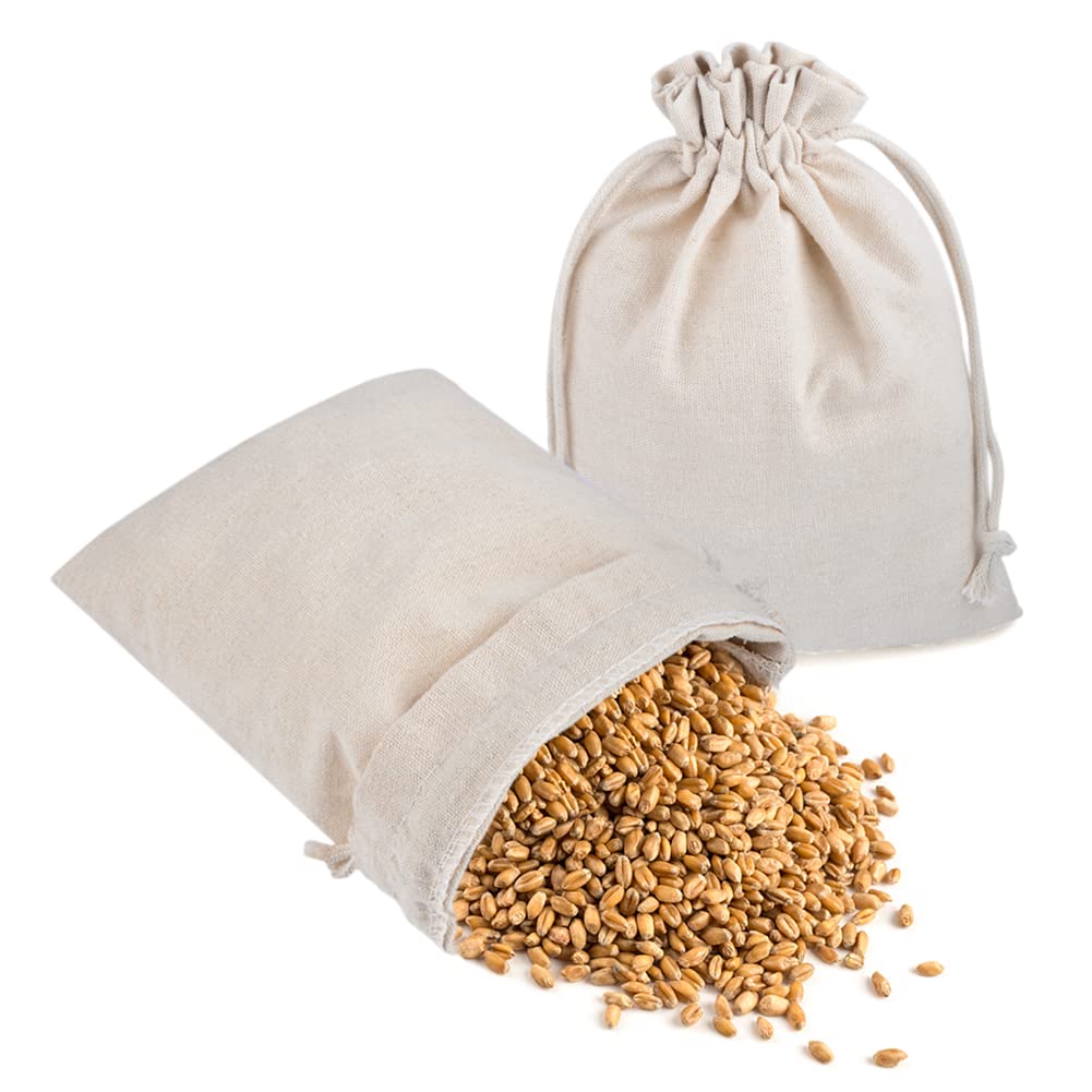 SXUUXB de 20 sacs à cordon en coton - 30 x 40 cm - Petits sacs en toile de jute - Pour mariage, fête, cadeau de Noël