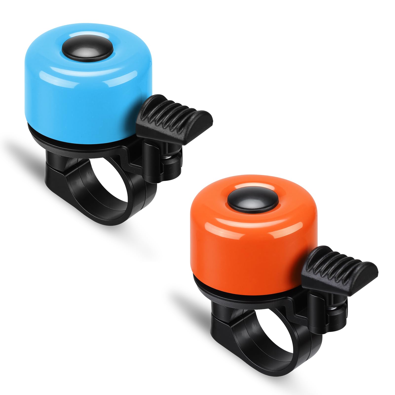Paliston Bike Bell Bicycle Bell for Adults Kids Boys Girls Orange & Blue