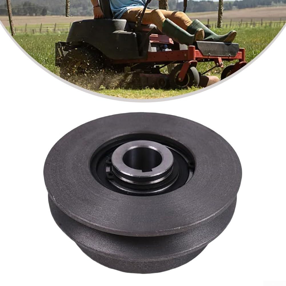 Polea de embrague, polea única V correa de transmisión de embrague de repuesto para Honda GX-270 GX-390 Motor de tractor 5 pulgadas de diámetro de 1 pulgada de diámetro