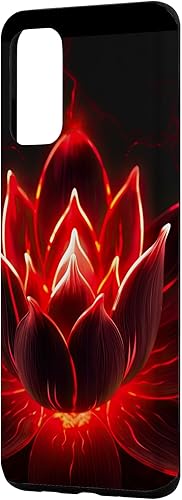 Miniatura 2 de Funda de loto rojo floral floral para Galaxy S20+
