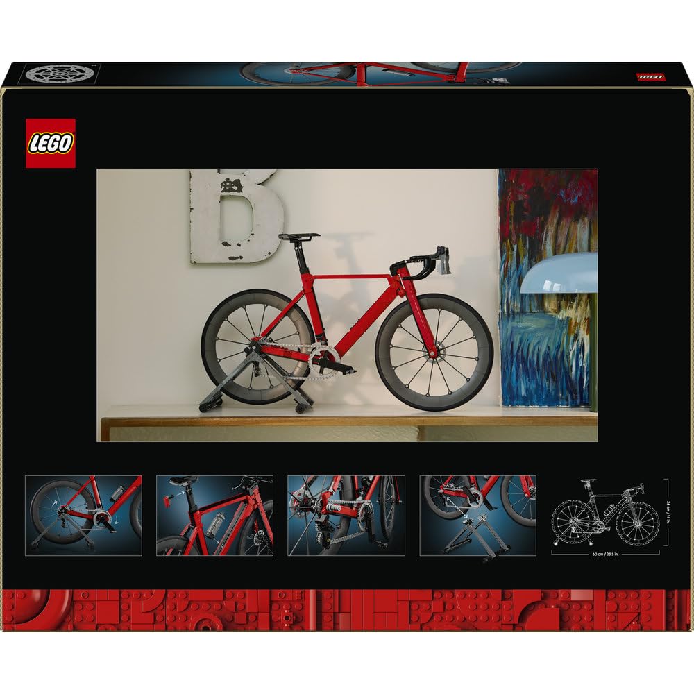 LEGO Icons Rower szosowy 11380 | Model roweru, zestaw konstrukcyjny dla dorosłych, prezent dla fana kolarstwa, upominek dla rowerzysty, 1015 elementów