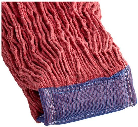Pro Red Rayon Blend Looped End Mop Head, 32 oz, 5 Inch Headband, 12/Case
