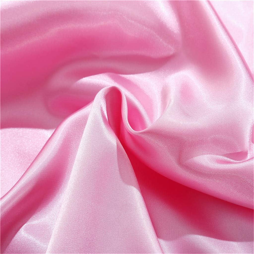 Satin Silk 4pcs Sheet Set (1-Flat + 1 Fitted + 2- Pillow Cover) (Size King (76" x 80" Color Pink) + 8-Inch Deep Hotel Quality