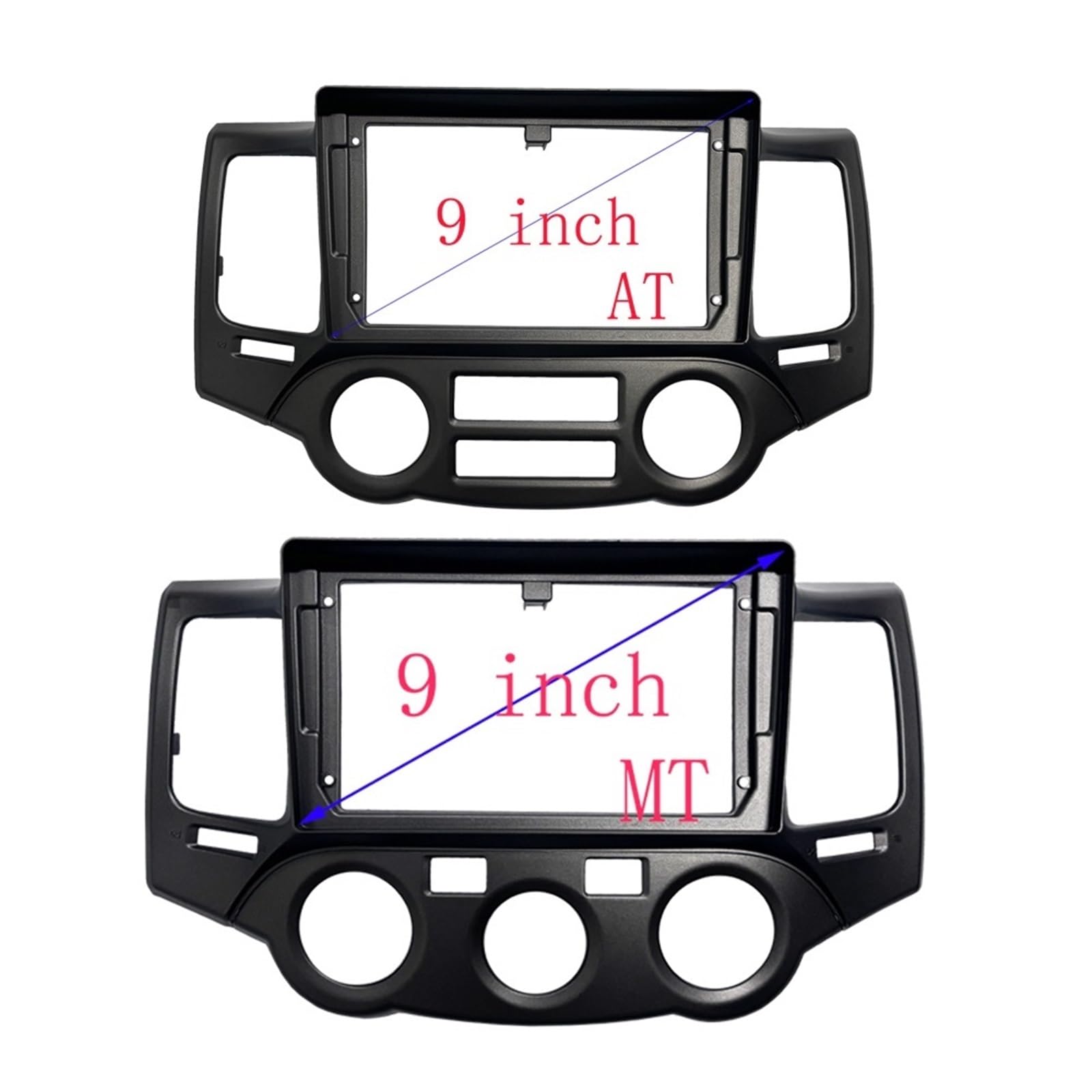 Compatible con KIA 2008-2010 MAGENTIS Optima Kit de Montaje en Tablero Accesorio de Coche Radio Marco de Panel de salpicadero de plástico Marcos para Dispositivos(Frame Cable-AT)