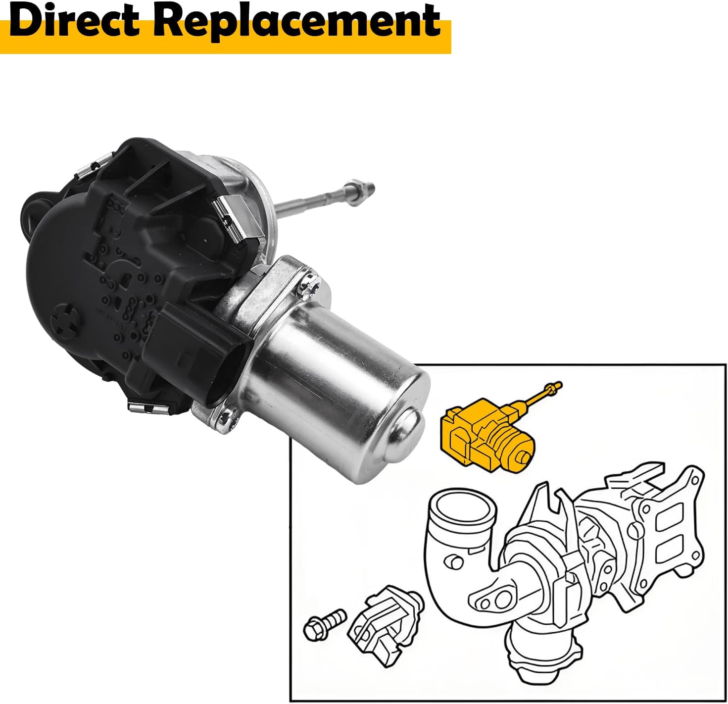 06L145612K Turbo Electronic Actuator Compatible with Audi A4 A5 A6 A7 A8 Q5 2.0T EA888 Gen 3 Engine, 06L145612L, 06L145722L, 06L145702Q Replacement