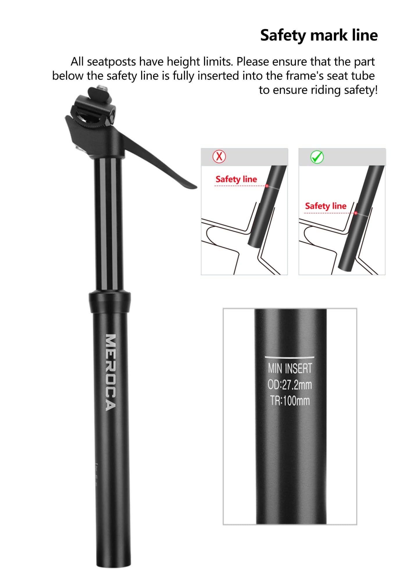 Ulepszona hydrauliczna sztyca podsiodłowa Speed Up 27,2/28,6/30,0/30,4/30,8/31,6/33,9 mm, sprężyna 100 mm/120 mm, sztyca podsiodłowa do rowerów górskich