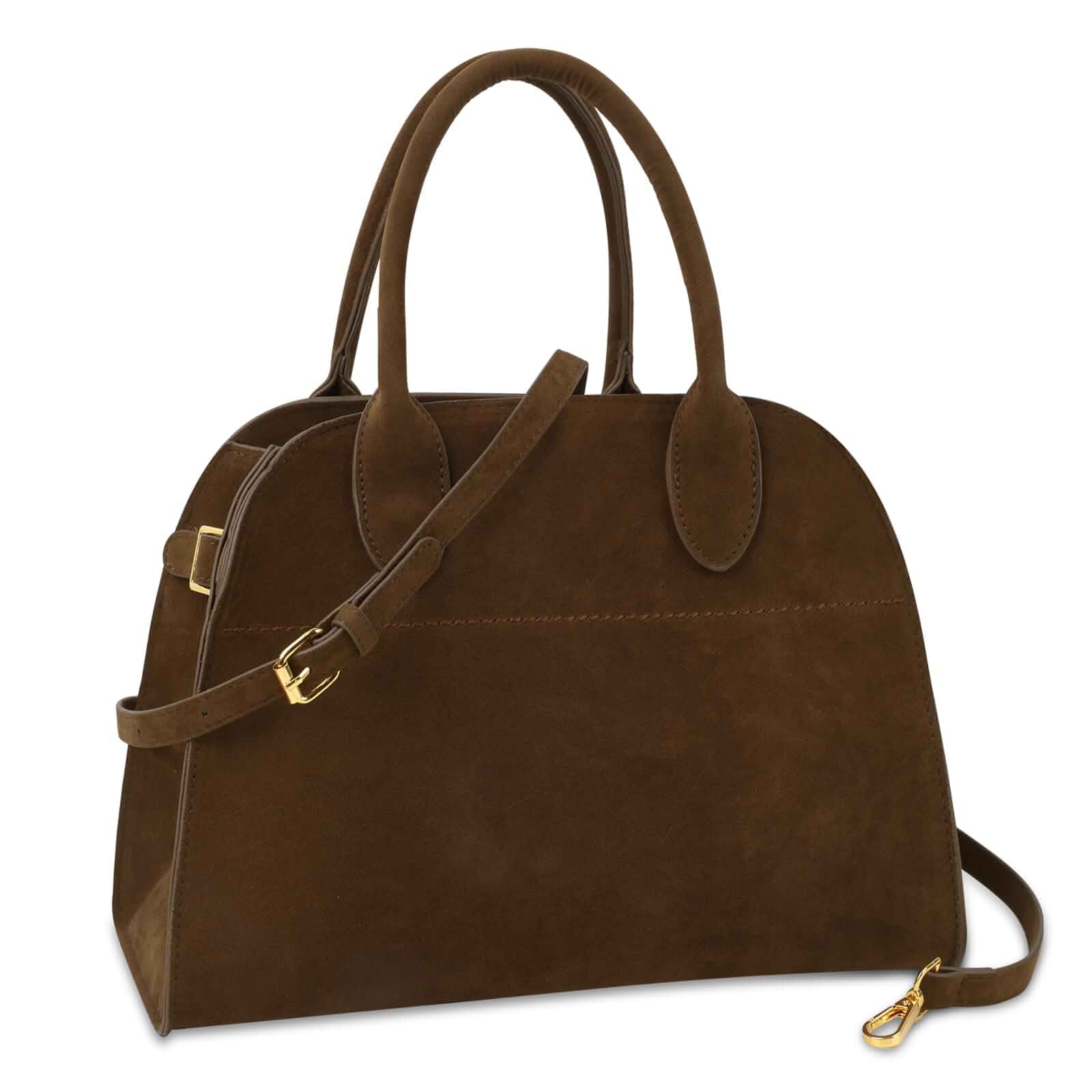 Suede Tote Bag for Women,Women's Suede Purse Vintage Top Handle Bag,Fashion Shoulder Satchel Bag for Office Travel