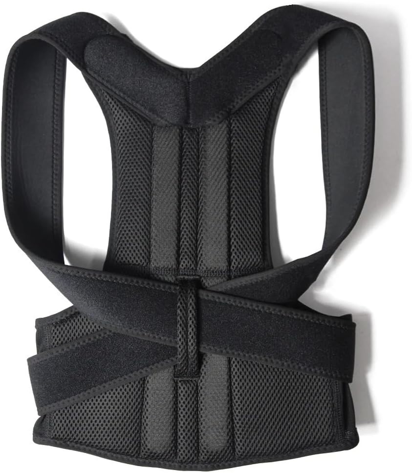 Plus Size XS-5XL Full Back Brace Posture Corrector Men Women Shoulder Neck Clavicle Support Scoliosis Hunchback Correction Belt for Upper and Lower Back Pain Relief(X-Small)