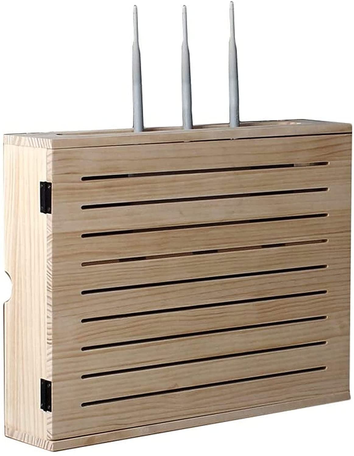 Générique Support Mural de Rangement pour routeur sans Fil, étagère en Bois Massif pour décodeur réseau, Support WiFi décoratif pour Meuble TV de Chambre et de Salon