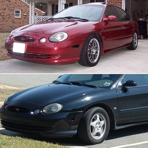 Miniatura 5 de Compatible con Ford Taurus 1996-1999 Mercury Sable 2002-2005 Ford Thunderbird parachoques trasero y delantero marcador lateral ahumado 4ps