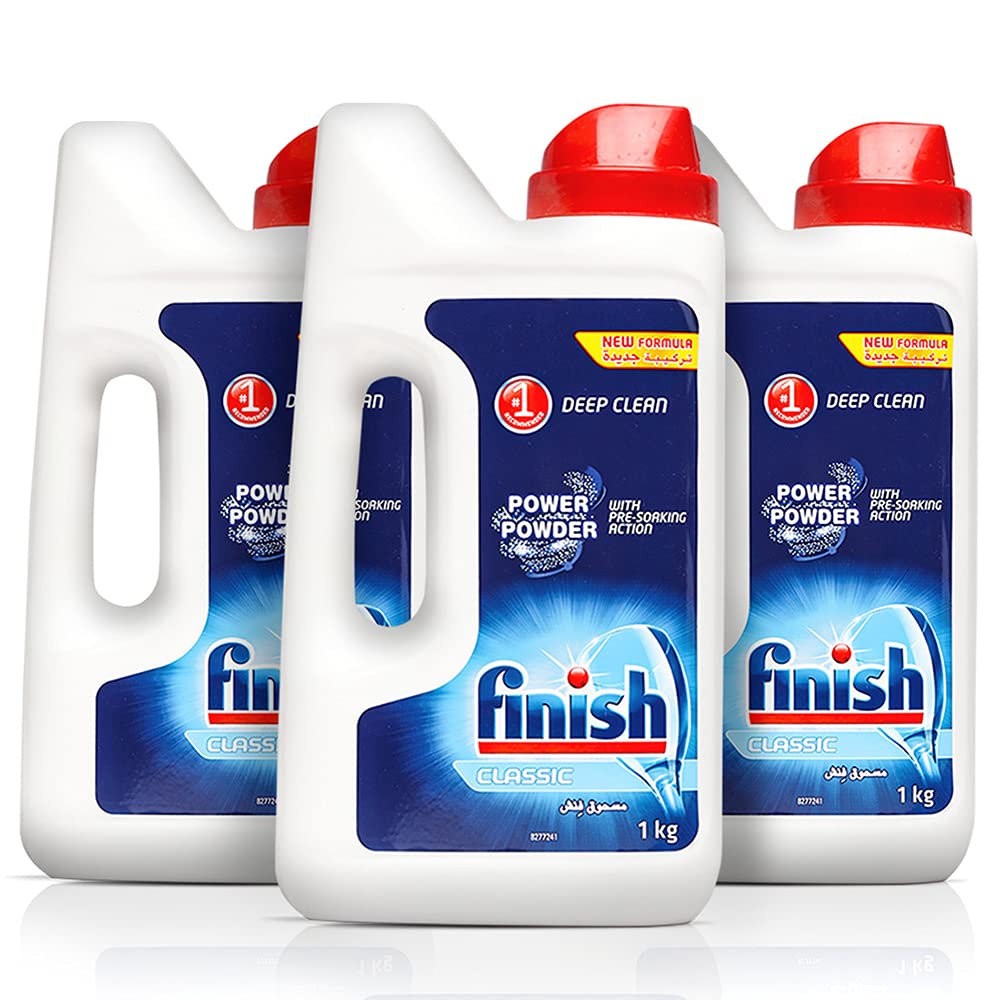 Finish Dishwasher Power Powder Detergent 1 Kg (Pack of 3) Amazon.in