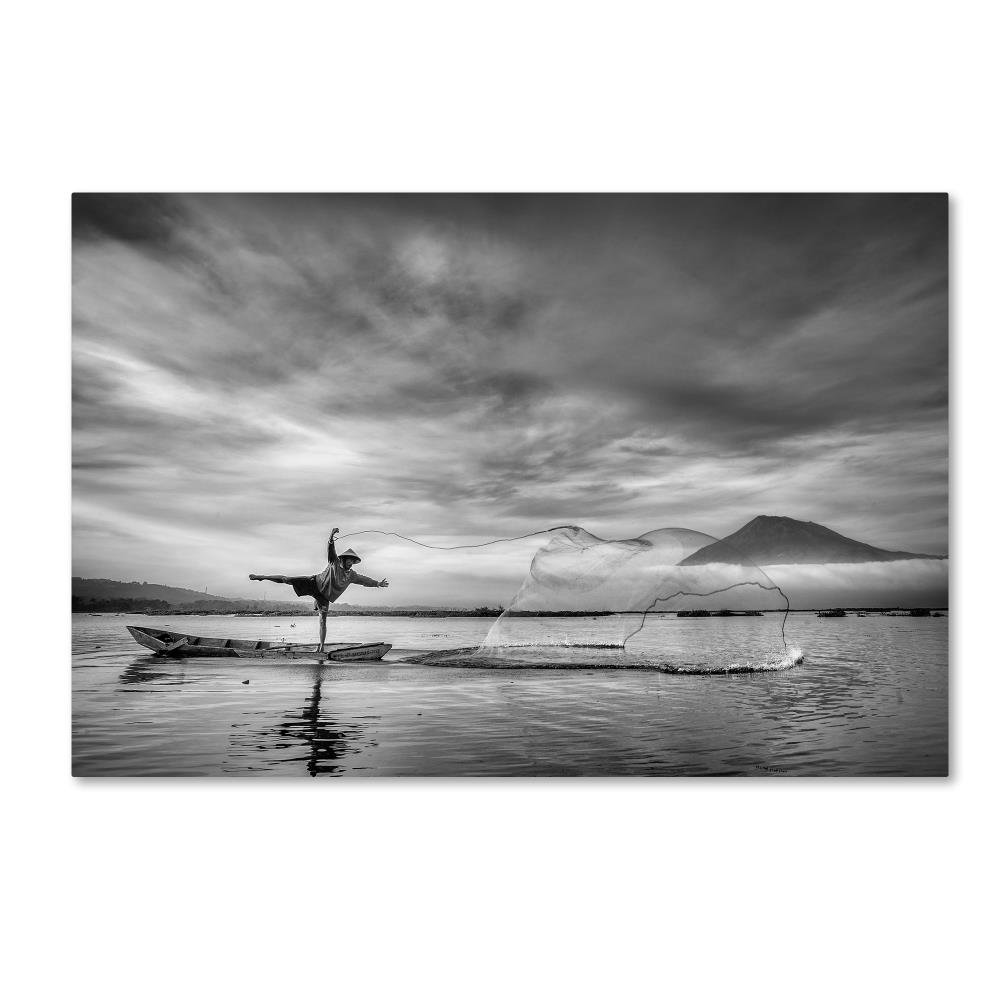 Man Behind The Nets by Arief Siswandhono, 16x24-Inch Canvas Wall Art