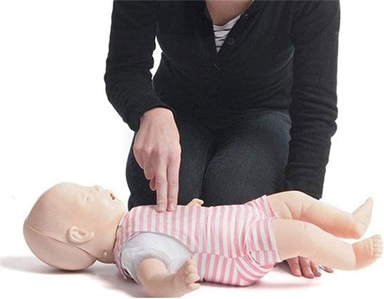 Maniquí de entrenamiento de primeros auxilios para RCP para bebés Maniquí de obstrucción de las vías respiratorias para bebés para práctica de RCP y procedimientos de rescate por asfixia, fácil de usa