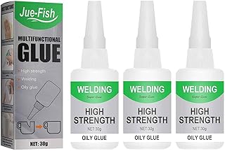 Jue Fish Glue, Jue Fish Multifunctional Glue, Jue-Fish Welding High-Strength Oily Glue, Uniglue Universal Super Glue Welding High-Strength Oily Glue (3 Pcs)