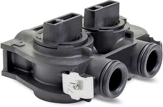 Fleck OEM 60049 Plastic Bypass Valve Replacement for Water Softener Systems 3/4 Connections, Compatible with 2510, 4650, 5000, 5600, 5600SXT, 5800, 6700, 9000 & 9100 Valves