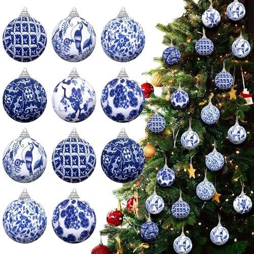Preboun 12 Pcs Christmas Chinoiserie Ball...