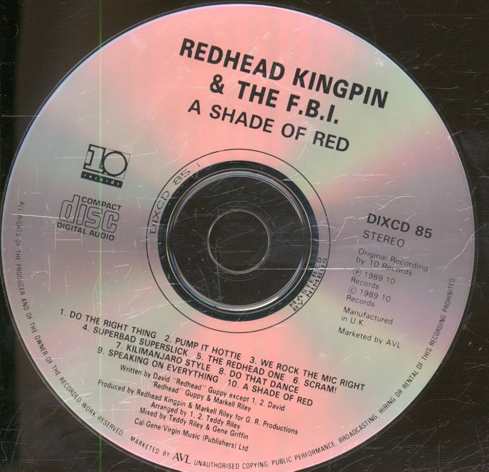 Redhead Kingpin & The F.B.I. - A shade of red (1989