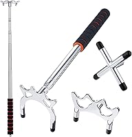 Vista 8 de Skylety Retractable Billiards Cue Snooker Pool Bridge Stick with 3 Pieces Removable Bridge Head, Snooker Set Billiards Pool Cue Accessory for Pool