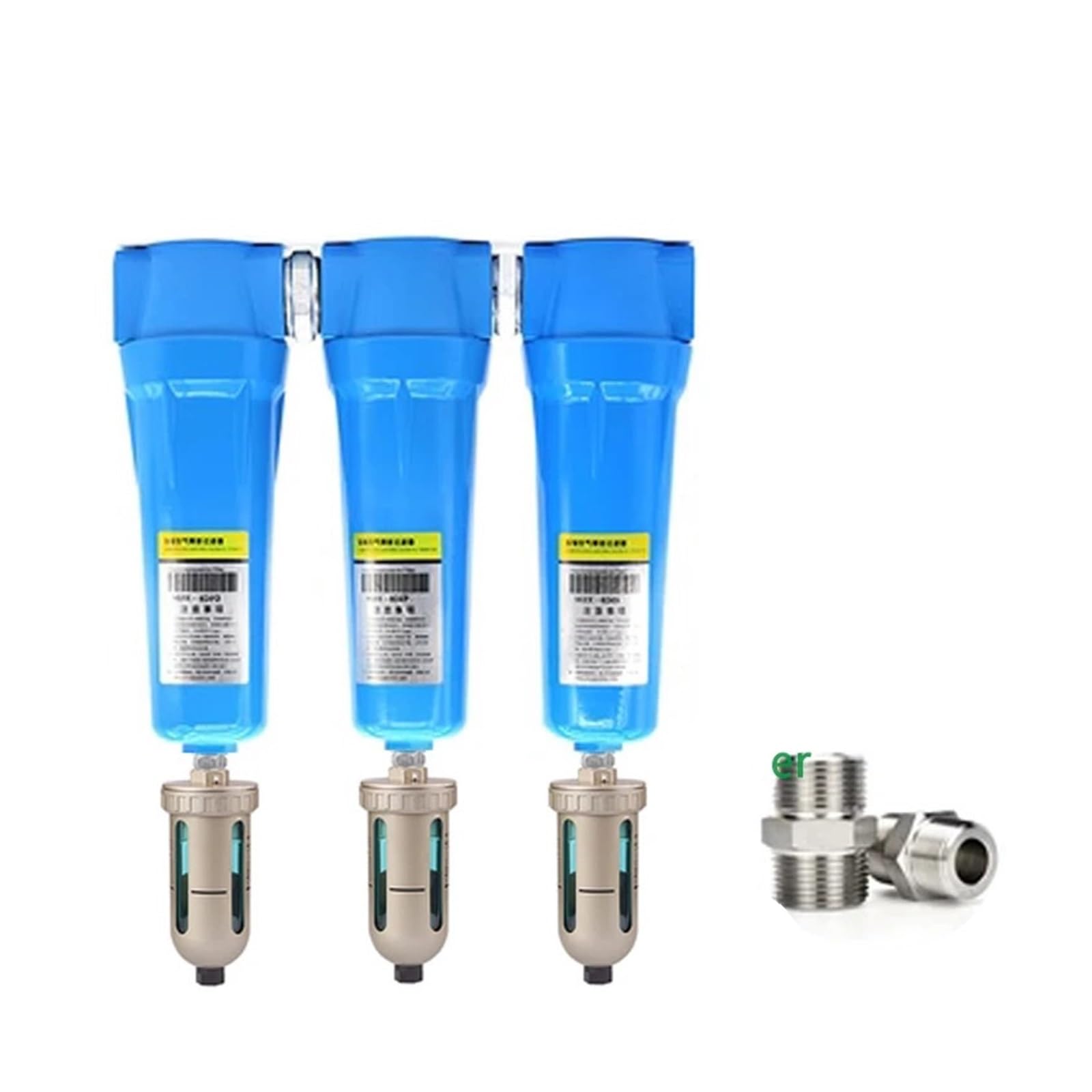 PHNOITPQ 3pcs QPS 015/024/032/060 Precision Filter Dryer air Compressor Wire Oil-Water Separator AD402 Electronic Drain(035 AD402-04)