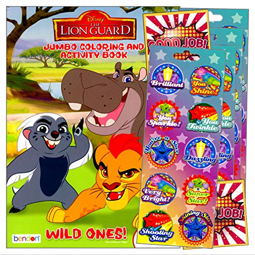 Disney Coloring Books for Kids with Sticker - Lion Guard