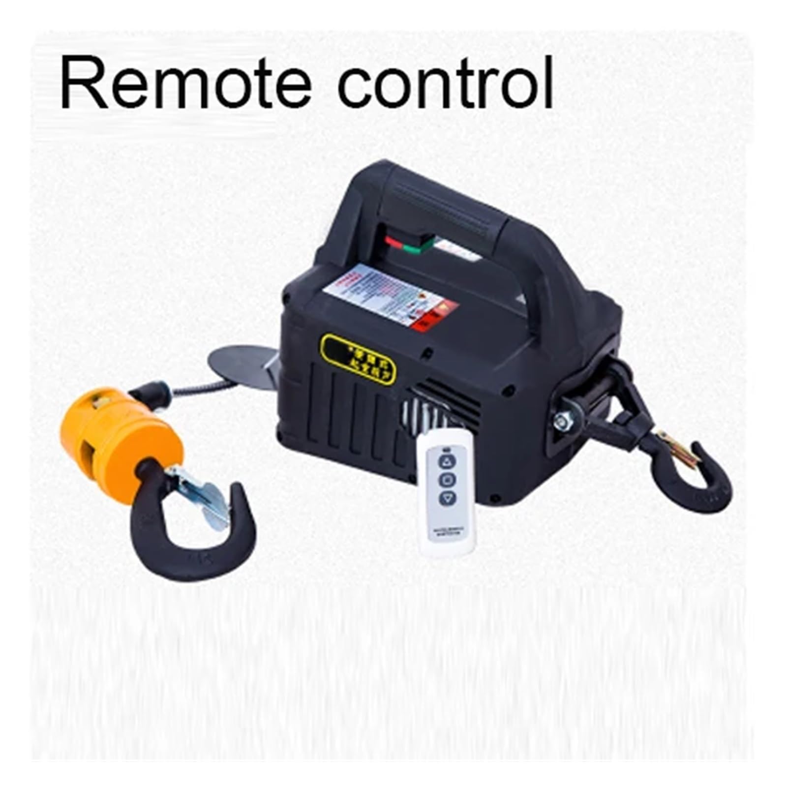 OTQEFTN 500kg Remote Control Crane Hoist Wire Rope Electric Hoist Aluminum Shell Hoist Household Indoor Small Crane Hoist (Remote Control 500 Kg 7.6m) (Remote Control 500 Kg 7.6m)