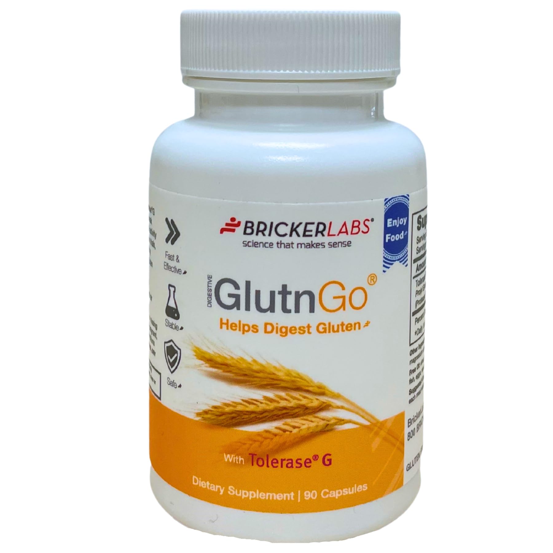 GlutnGo with Tolerase G, 100 mg, 90 Caps (Pack of 1)