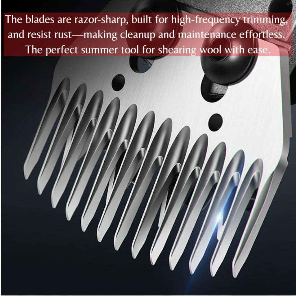 Sheep Shears 500W Professional 6 Speeds, Heavy Duty Sheep Clippers for Sheep, Alpacas, Goats and Thick Coat Animals