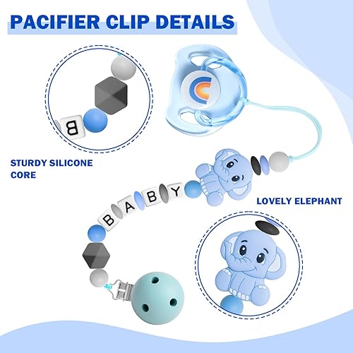 Miniatura 4 de SCOM Juego de accesorios para muñecas Reborn  Chupetes magnéticos transparentes arcoíris y biberones reutilizables extraíbles para muñeca bebé con