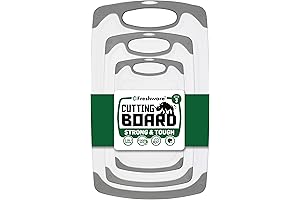 Freshware Cutting Boards For Kitchen: Safe, Reversible Cutting Boards Set of 3