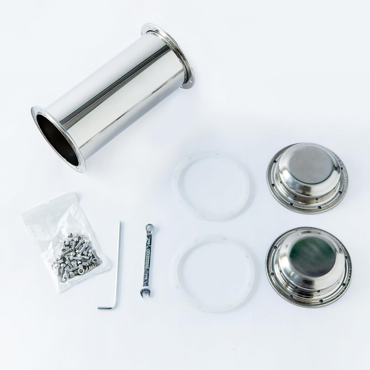 Cápsula del tiempo de acero inoxidable - Recipiente cerrable para el futuro, recipiente de tiempo para enterrar, impermeable, resistente a la corrosión y a los golpes Time Capsule (18,5 cm