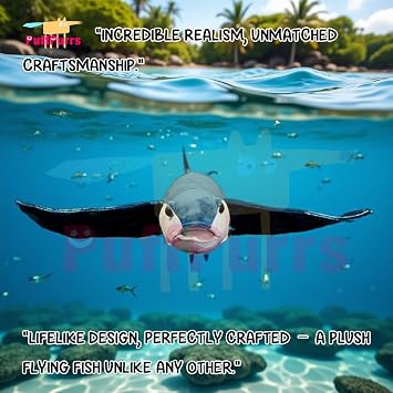 Realistic Flying Fish Stuffed Animals - Simulation 18.5