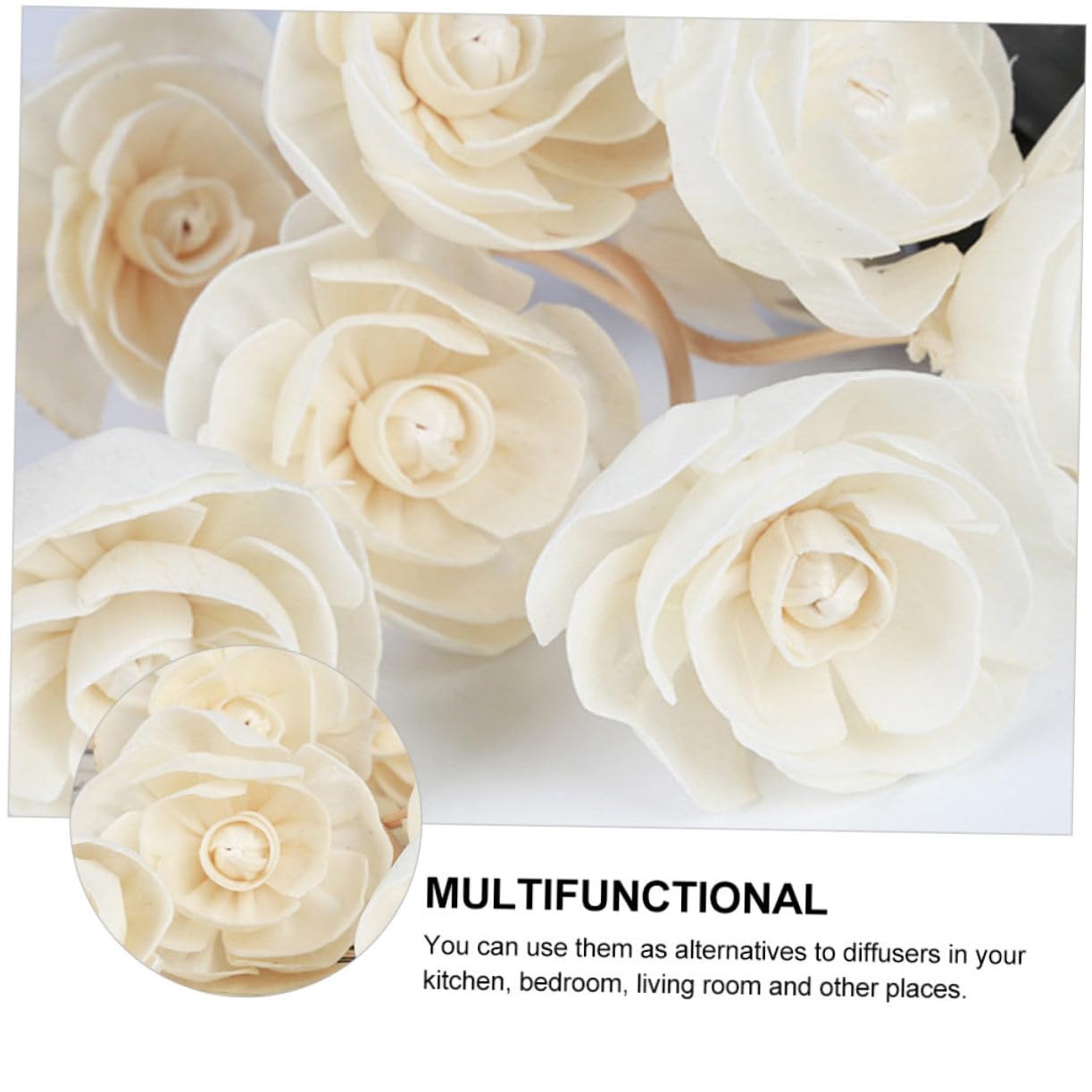 Bâtonnets Parfumés Fleur 6 Pièces en Rotin pour Diffuseur