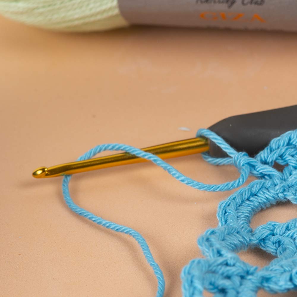 10 madejas (paquete) Giza, 100% algodón mercerizado para Crochet, cada una 50 g (50 g) (125 m) fino 2