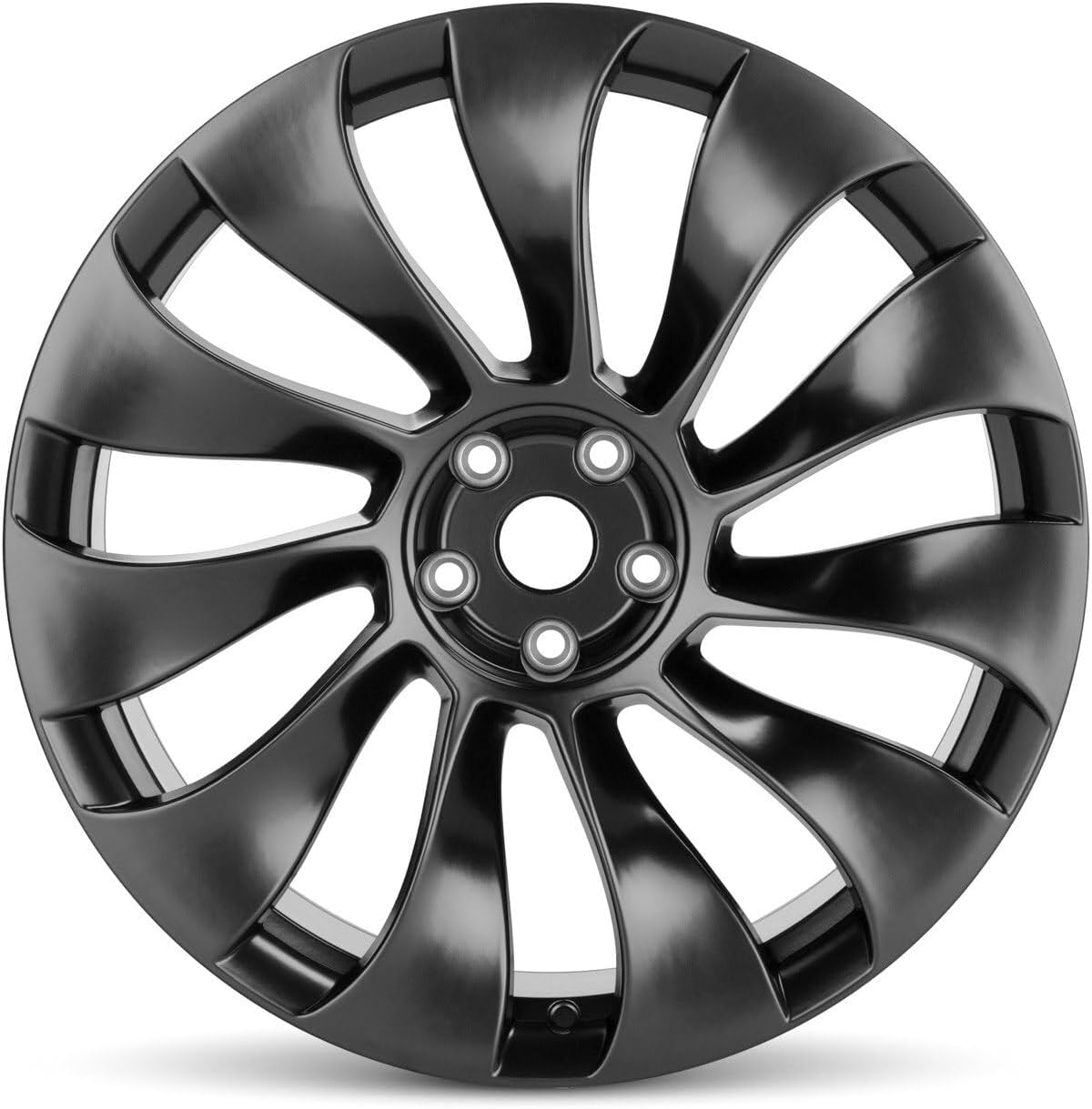 For 2020-2024 Tesla Model Y Front 21 Inch Powder-Coated Charcoal Alloy Rim - OEM Direct Replacement - Road Ready SUV Wheel