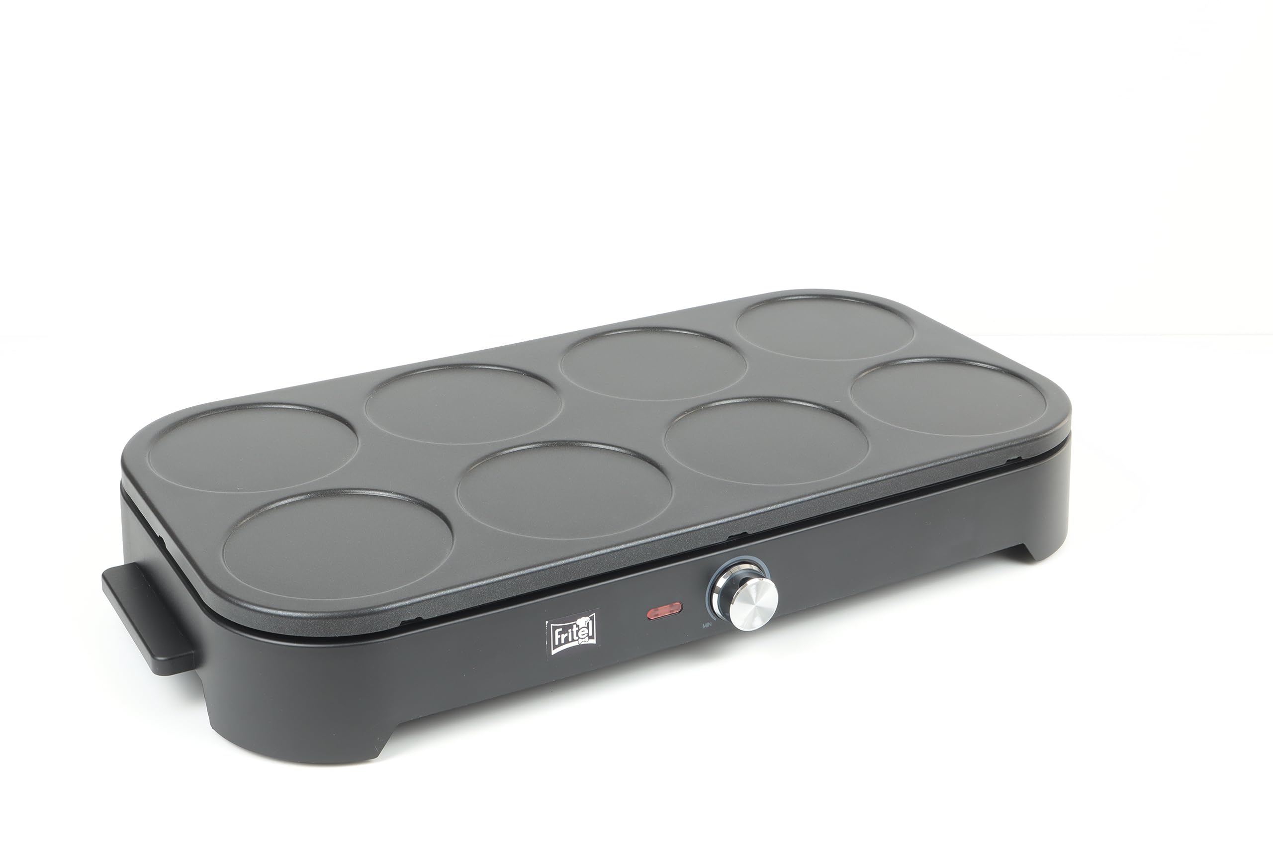 FRITEL GWP 2560 Gourmet Wok Pfannkuchen - Gourmet, Wok und Pfannkuchenplatte in 1 - mit 8 Wokpfännchen und Spateln - für 1 bis 8 Personen - BPA frei