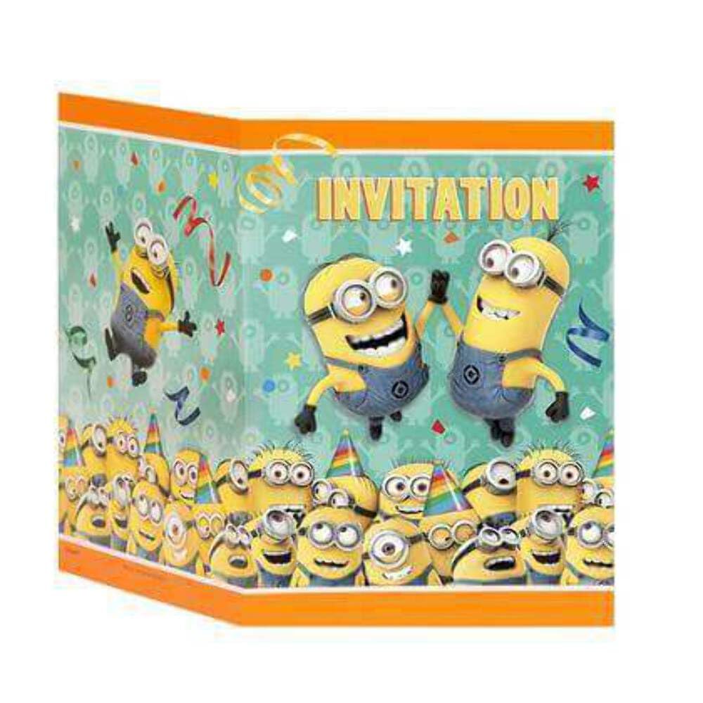 Despicable Me Invitation Templates Free Editable PDF) Minions The Rise