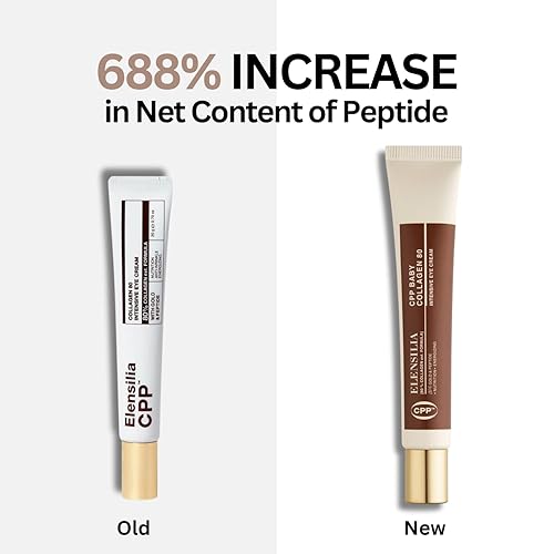 Miniatura 2 de Elensilia CPP Baby Collagen 80 Caracol Mucin Crema intensiva para ojos 1.01 onzas líquidas  Tamaño y concentración de péptidos de colágeno mejorada,