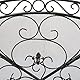 Deco 79 Metall-Kaminschutz, faltbar, 3-teilig, mit Fleur-de-Lis- und Scrollwork-Motiven, 132 x 2,5 x 78,7 cm, Schwarz